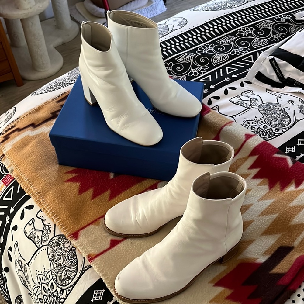 White Stuart Weitzman Boots - image 1
